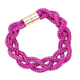 Bling Braided Magnetic Bracelet
