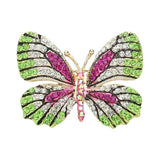 Rhinestone Pave Butterfly Pin Brooch