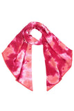 C.C Tie Dye Bias Cut Scarf With Rubber Patch