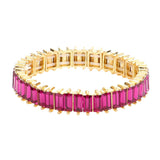 Rectangle Stone Stretch Evening Bracelet