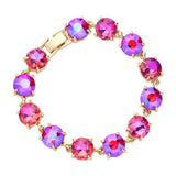 Round Stone Link Evening Bracelet