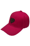 Leopard Pattern Heart Patch Baseball Cap