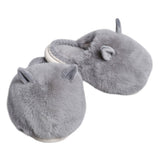 Fuzzy Faux Fur Bunny Soft Home Indoor Floor Slippers