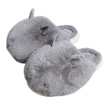 Fuzzy Faux Fur Bunny Soft Home Indoor Floor Slippers
