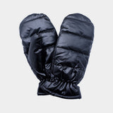 Women's Shiny Puffer Mitten Gloves