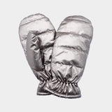 Women's Shiny Puffer Mitten Gloves