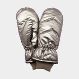 Women's Shiny Puffer Mitten Chic Gloves