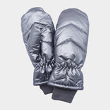 Women's Shiny Puffer Mitten Chic Gloves