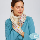 Women's Dachshund Puppy Pattern Printed Smart Touch Gloves
