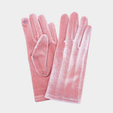 Solid Velvet Feel Smart Touch Gloves