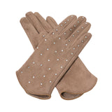 Rhinestone Embellished Smart Touch Winter Gloves