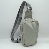 Minimalist Utility Sling Bag with Dual Zipper Compartments