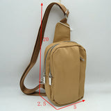 Minimalist Utility Sling Bag with Dual Zipper Compartments