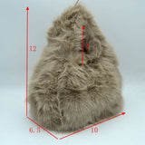 Fluffy Shaggy Plush Handbag with Integrated Top Handle