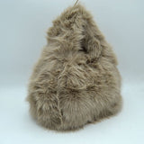 Fluffy Shaggy Plush Handbag with Integrated Top Handle