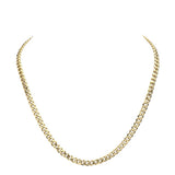 6 Diamond Cut Stainless Steel 20 Inch 6.2mm Cuban Chain Necklace