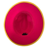 Belt Band Pointed Fedora Hat