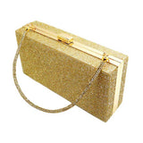 Bling Rectangle Evening Tote Clutch Crossbody Bag