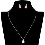 CZ Cushion Square Stone Jewelry Set