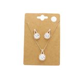 CZ Cushion Square Stone Jewelry Set