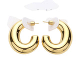 Chunky Stainless Steel Hoop Earrings