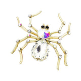 Crystal Spider Pin Brooch
