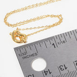 Gold Dipped Knotted Heart Pendant Necklace