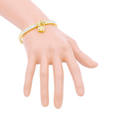 FOREVER LOVE Metal Lock Charm  Stainless Steel Evening Bracelet