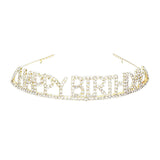 Happy Birthday Rhinestone Pave Party Tiara