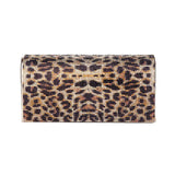 Leopard Patterned Bling Evening Clutch Crossbody Bag