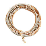 Freshwater Pearl Charm Guitar String Stackable Bracelet