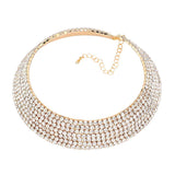 Rhinestone Pave Evening Choker