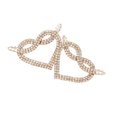 Rhinestone Pave Heart Earrings