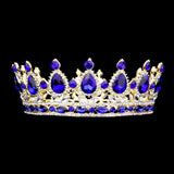 Teardrop Stone Accented Crown Tiara