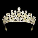 Teardrop Stone Accented Princess Tiara