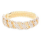 Trendy CZ Stone Pave Evening Bracelet