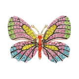 Rhinestone Pave Butterfly Pin Brooch
