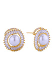 14K Radiant Pearl Post Earrings