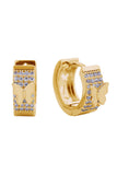 14K Butterfly Pave CZ Earrings