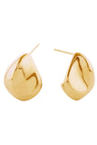 14K Crumple Dome Post Earring