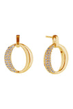 14K Glam O Swing Post Earrings