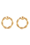 14K Gold/White Gold Dipped Post Earring