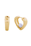 14K Love Pearl huggie Earrings