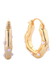 14K Mini Pearl Pincatch Earrings