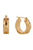 14K Puffy Koco Crush Pincatch Earrings