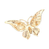Glass Crystal Butterfly Pin Brooch