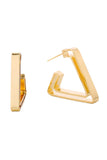 Lovely 14K Dipped Triangle Shape Post