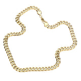 6 Diamond Cut Stainless Steel 18 Inch 8mm Cuban Chain Necklace