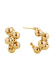 14K Ball Cluster Post Earring