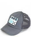 C.C Women's Lake Life Patch Criss-Cross Ponytail Cap